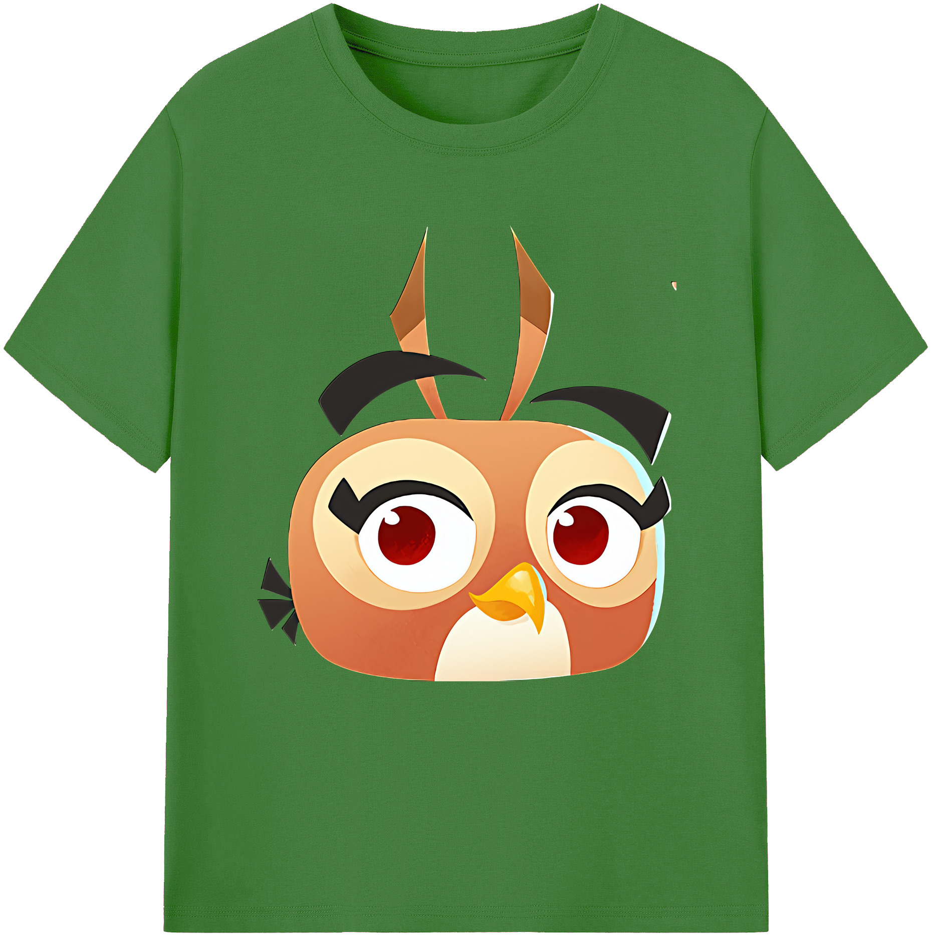 （画像用） Angry Birds アングリーバード レディースカジュアルプリントTシャツ（綿100％）